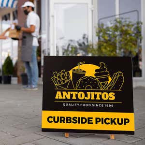 10" x 12" Custom Plastic Sign for Roadside Pickup