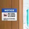 8" x 10" Custom Plastic Sign for a Notice
