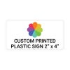 2"x4" Custom Plastic Sign, Full Color, Indoor/Outdoor