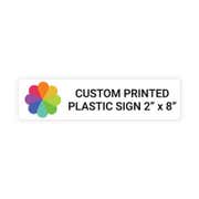 Color 2" x 8" Horizontal Sign