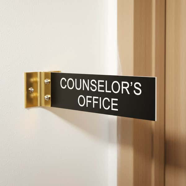 Custom Text 2" x 8" Corridor Sign