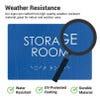 Weather resistance of the ADA signs