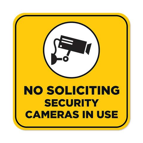 Video Surveillance Sign | No Soliciting Signs