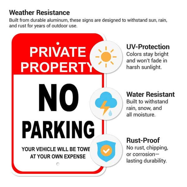 The weather resistance and rustproof features of aluminum signs