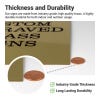 The thickness and durability of engraved brass plaques