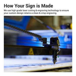 Infographic showing laser engraved plastic