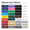 Examples of the color combinations for engraved plastic signs