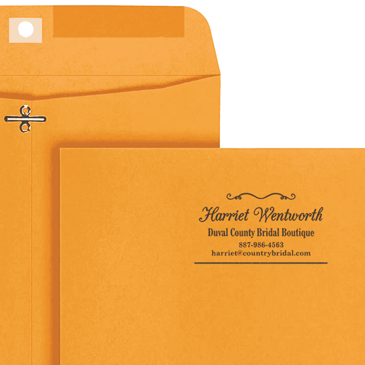 Custom Script Serif 4 Line Professional Stamp Lifestyle