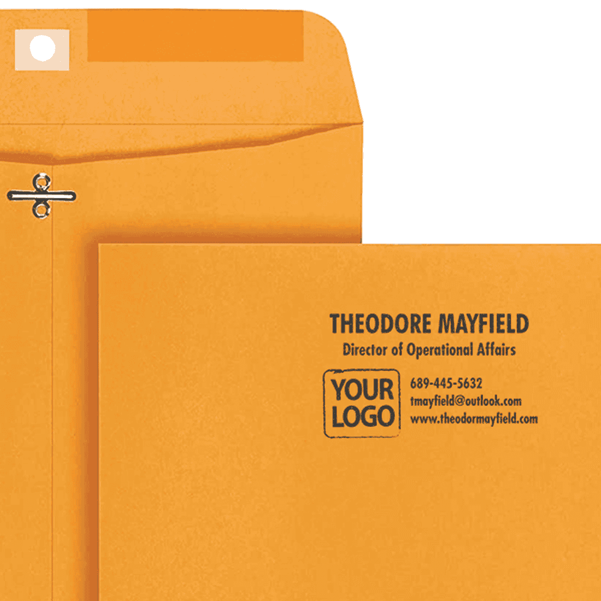 Custom Sans Serif 5 Line Professional Stamp with Logo Lifestyle