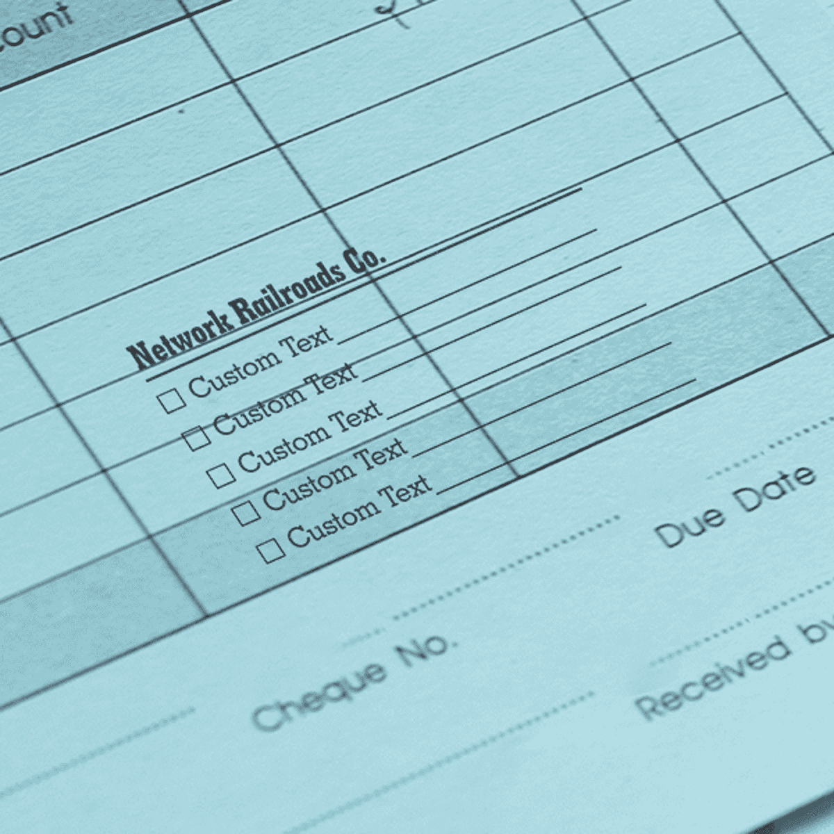 Custom Business Name With Boxes 4 Line Form Stamp Lifestyle