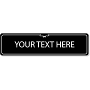 Custom Decorative 2" x 8" Room Sign