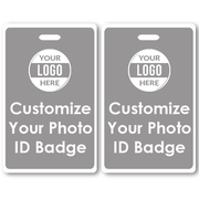 Customizable Vertical Double Sided ID Badge 