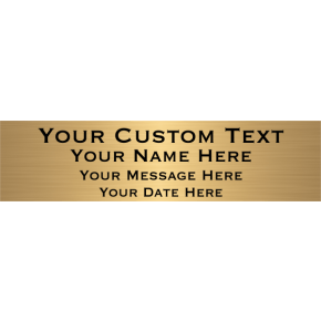 Custom Four Line Brass Plates | 3