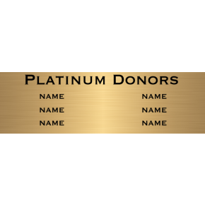 6 Name Brass Plates | 6