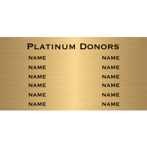 12 Name Brass Plates | 12