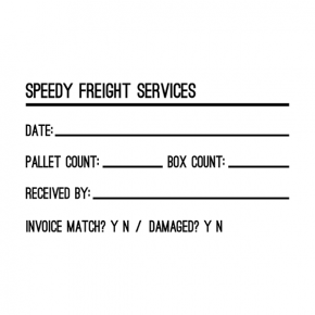 Custom Condensed Business Form Stamp