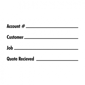 Simple Bold Sans Serif Business Form Stamp