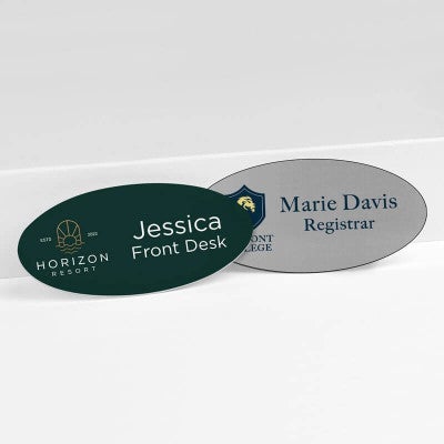 Design your Oval Name Tag today! 