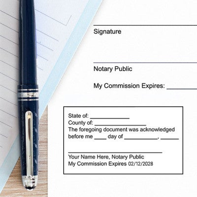 Acknowledgement Stamp for Affidavit Notary Public Lifestyle Image