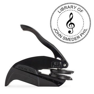 Treble Clef Music Symbol Embosser and Impression