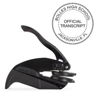Official Transcript Embosser Seal and Impression