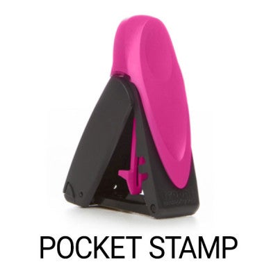 Delaware Notary Pink Stamp - Rectangle Pocket Stamp