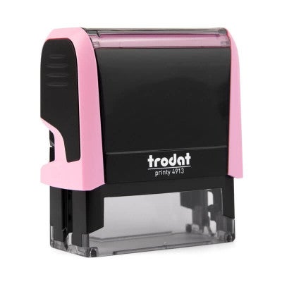 Side View of the New Mexico Pink Rectangle Notary Stamp