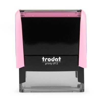 Front View of the New Mexico Pink Rectangle Notary Stamp