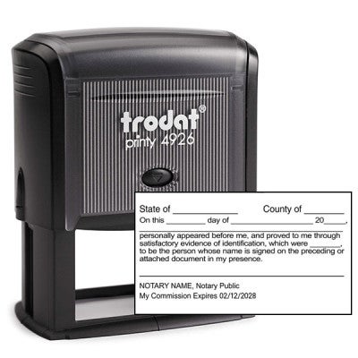 Signature Witness Notary Stamp