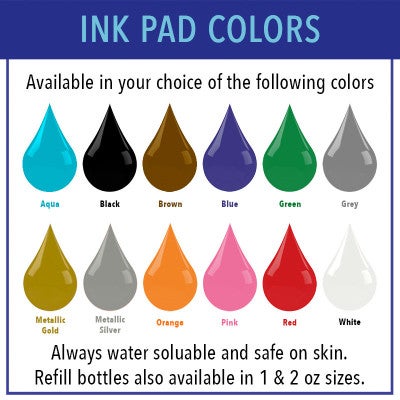 3 inch Custom Logo Stamp (Ink colors)