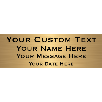 Custom Four Line Brass Sign
