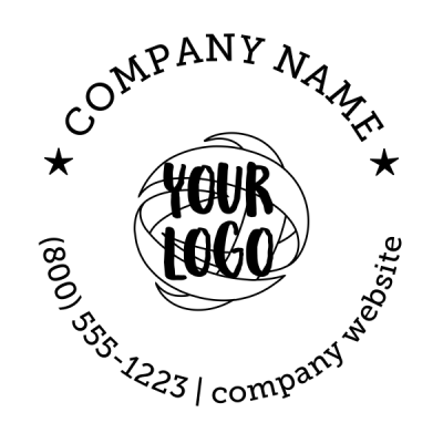 Round Logo for Wood Stamp