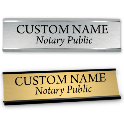 Notary Public Name Sign | 2" x 8"