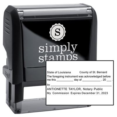 Louisiana Acknowledgment Notary Stamp