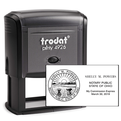 Ohio Notary Stamp - Rectangle