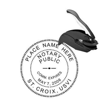 U.S. Virgin Islands Notary Seal - Round