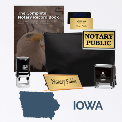 Iowa Deluxe Notary Kit