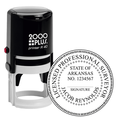 State of Arkansas Land Surveyor Seal Stamp