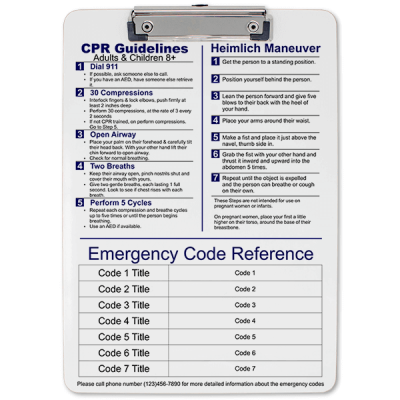 Medical Reference Clipboard Front