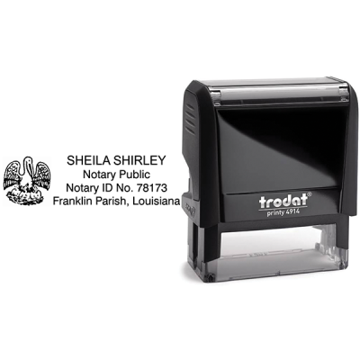 Louisiana Notary Rectangle Body and Design