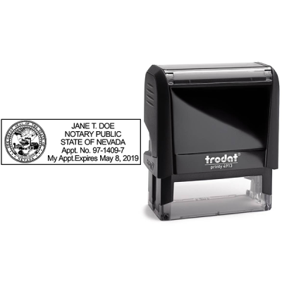 Nevada Notary Rectangular for Resident Body and Design
