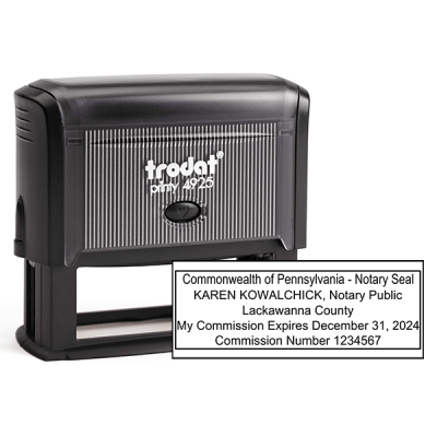 Official Pennsylvania Notary Public Seal Stamp