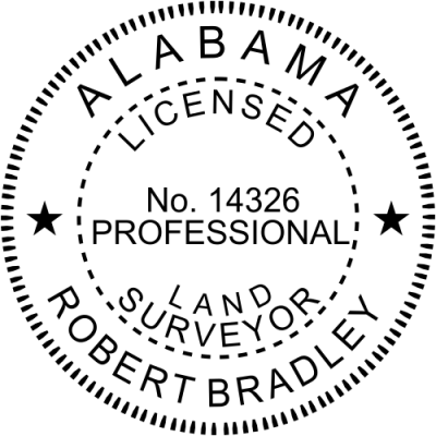 State of Alabama Professional Land Surveyor