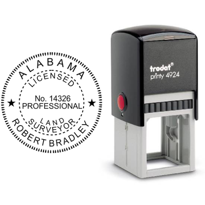 State of Alabama  Land Surveyor Seal Body and Design