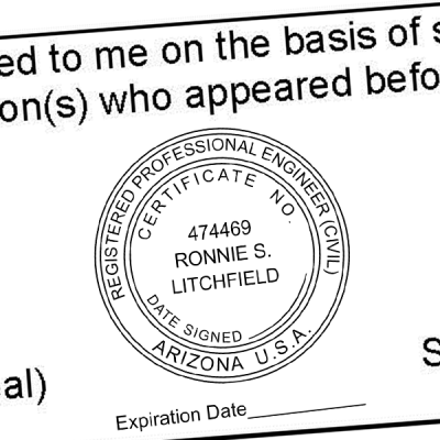 State of Arizona Engineer with Expiration