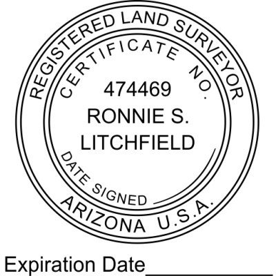 State of Arizona Land Surveyor with Expiration