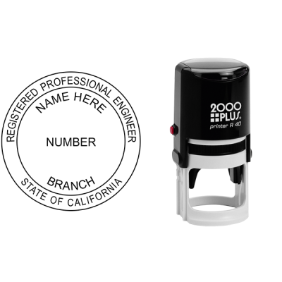 State of California Engineer Seal Body and Design