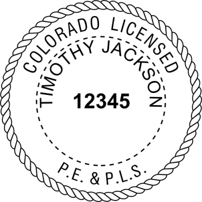 State of Colorado Combined Prof Engineer and Land Surveyor