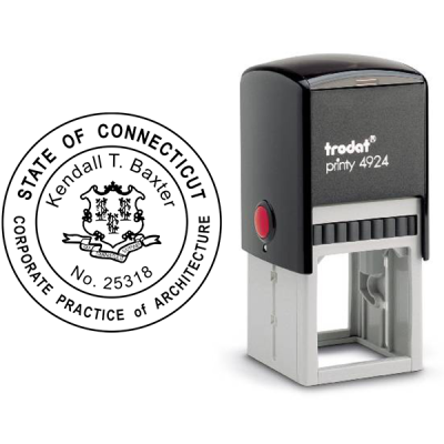 State of Connecticut Corporate Architect Seal Body and Imprint