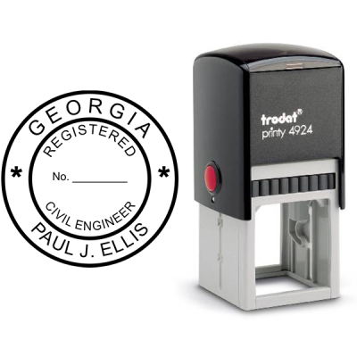 State of Georgia Engineer Seal (Various Discipline) Seal Body and Imprint